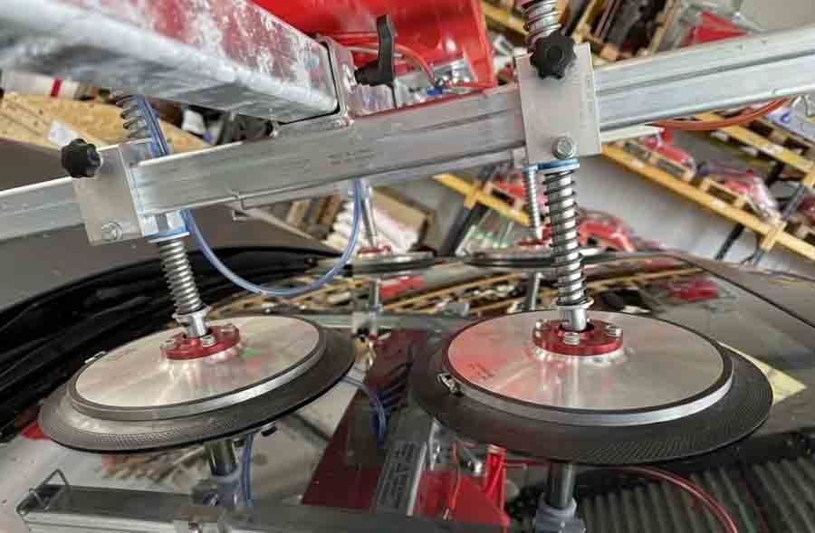 Industrial suction technology used in safety equipment